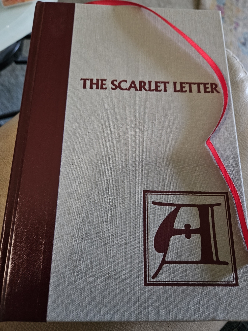 Scarlet Letter Deluxe Hardcover - Red & Grey
